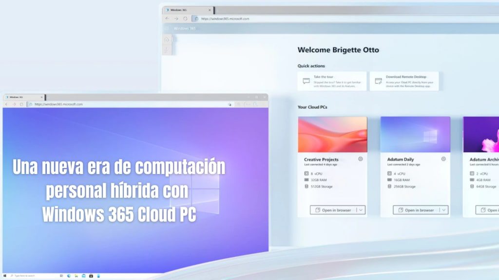 Una nueva era de computación híbrida con Windows 365 Cloud PC